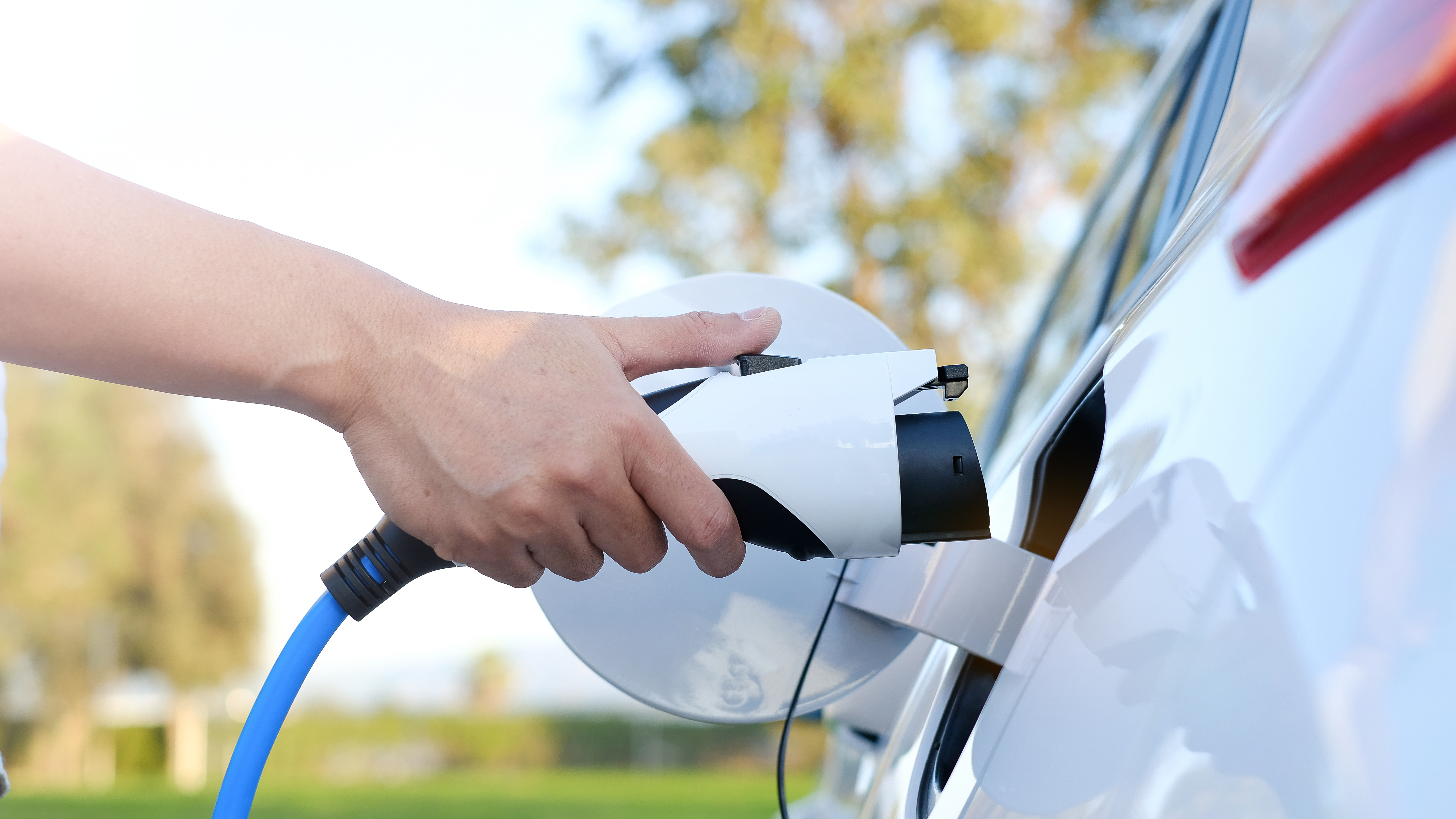 An EV owner in need of home charging solutions from Laughlin Electric.