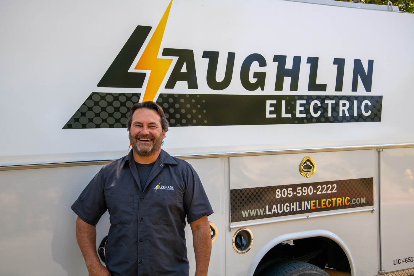 A Laughlin Electric Santa Barbara, CA technician.